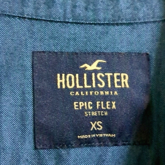 HOLLISTER CHAMBRAY SHIRT - Picture 3 of 6